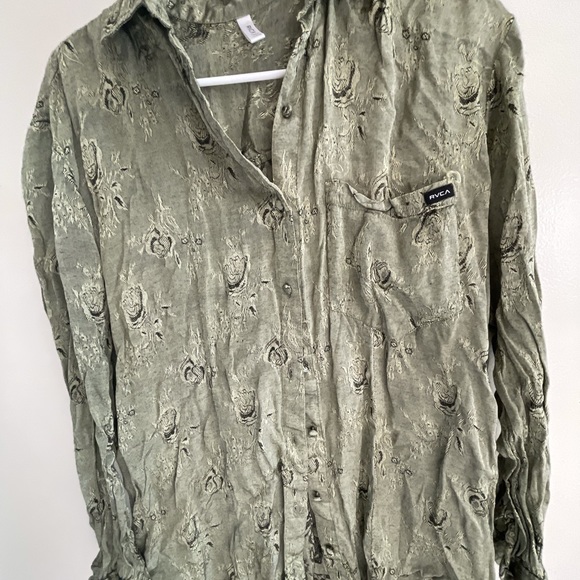 Women’s Rvca Long Sleeve Button Down - Picture 1 of 3